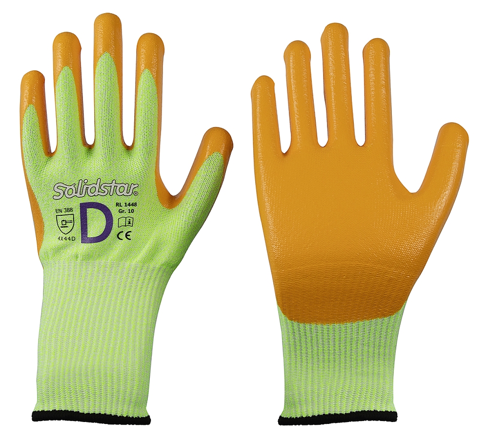 Solidstar 1448 Cut-resistant gloves with nitrile coating Level 5