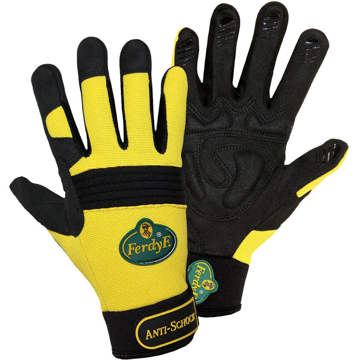 FerdyF. 1970 Anti-shock synthetic leather mechanic gloves