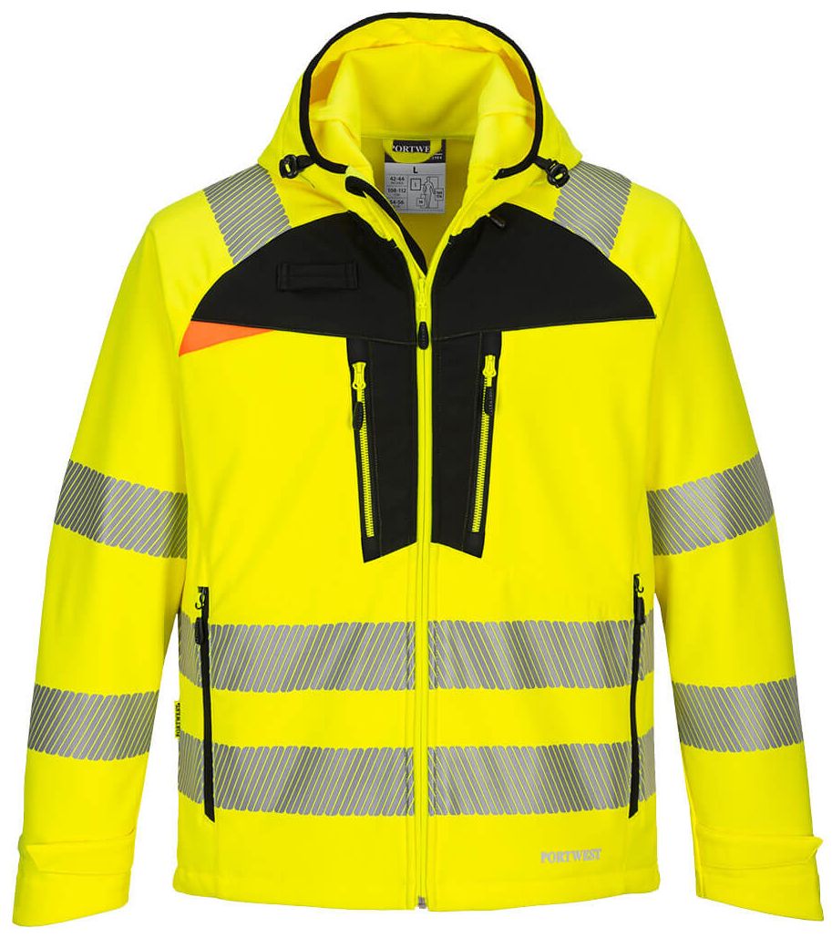 Portwest DX475 - DX4 Warnschutz-Softshelljacke Klasse 3