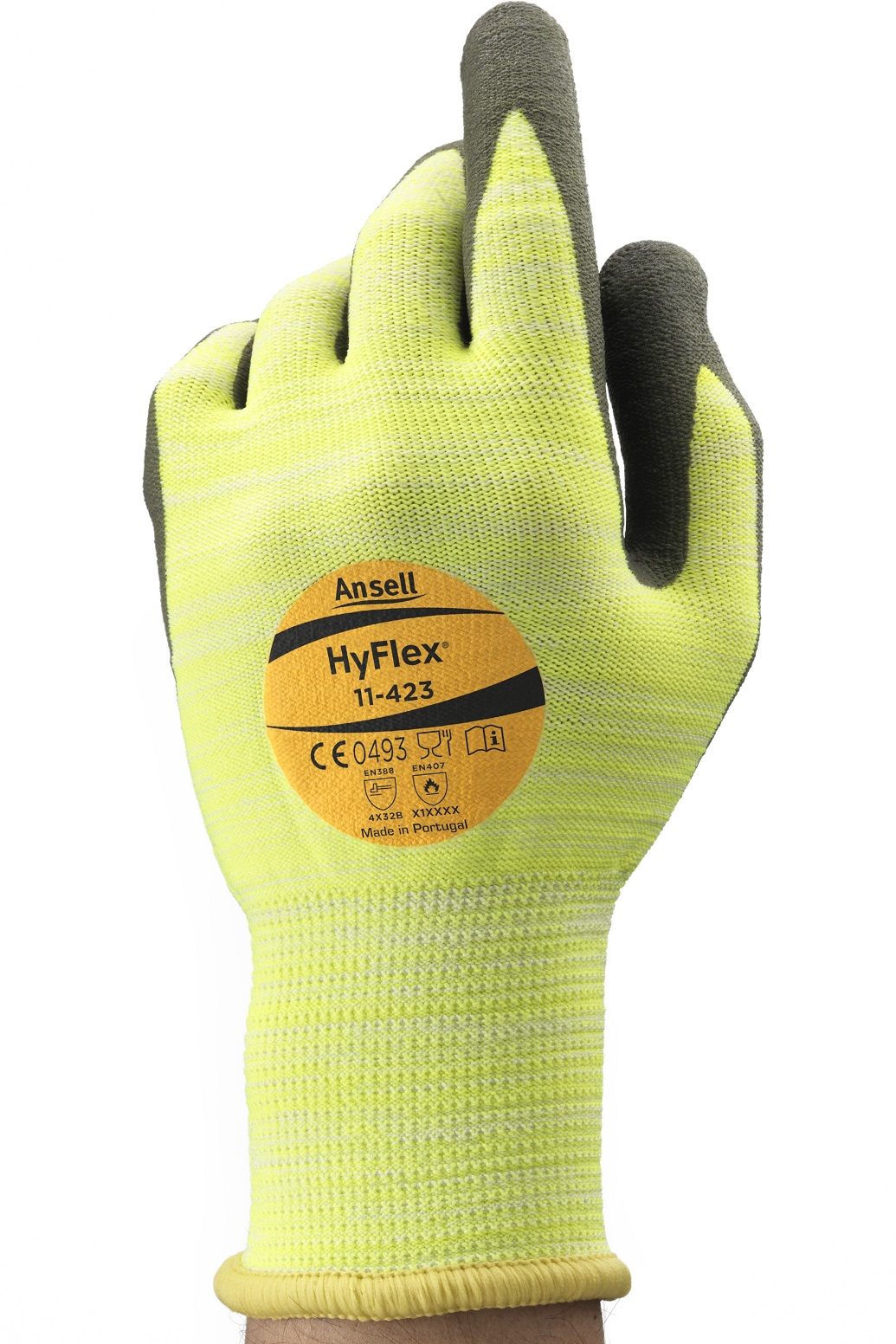 Ansell HyFlex 11-423 Cut-resistant gloves silicone-free up to 100 °C