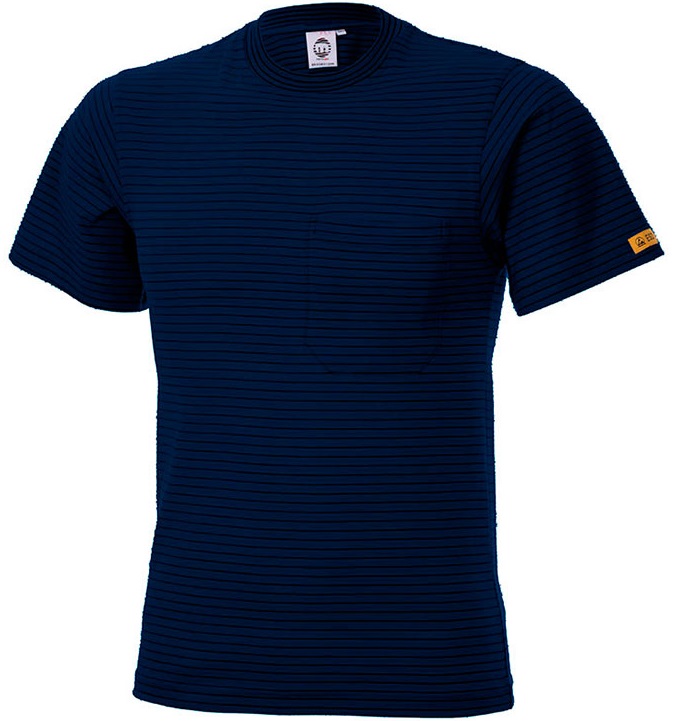 ESD T-Shirt short sleeve navy 150g/m²