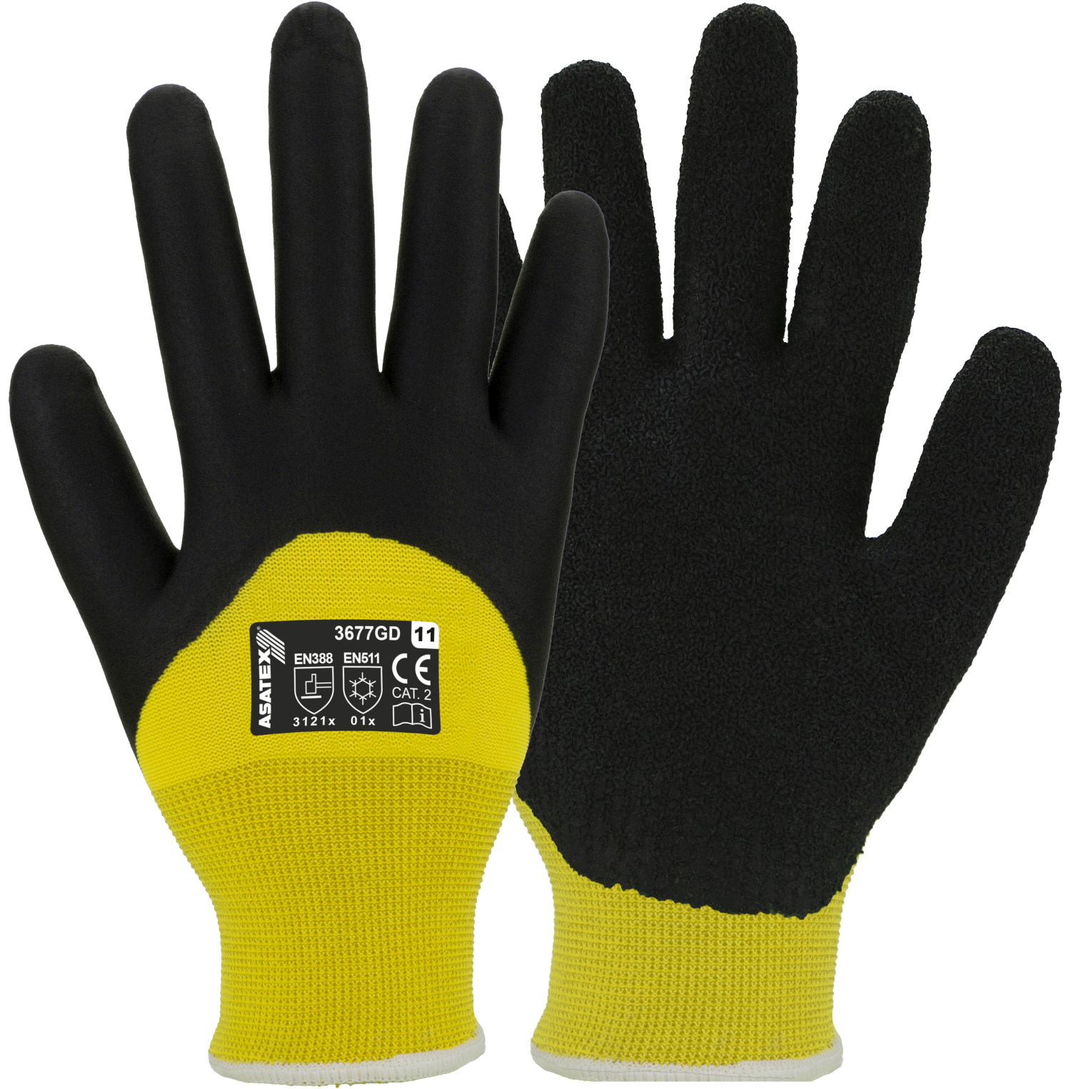 Asatex 3677GD cold protection glove with nitrile foam coating