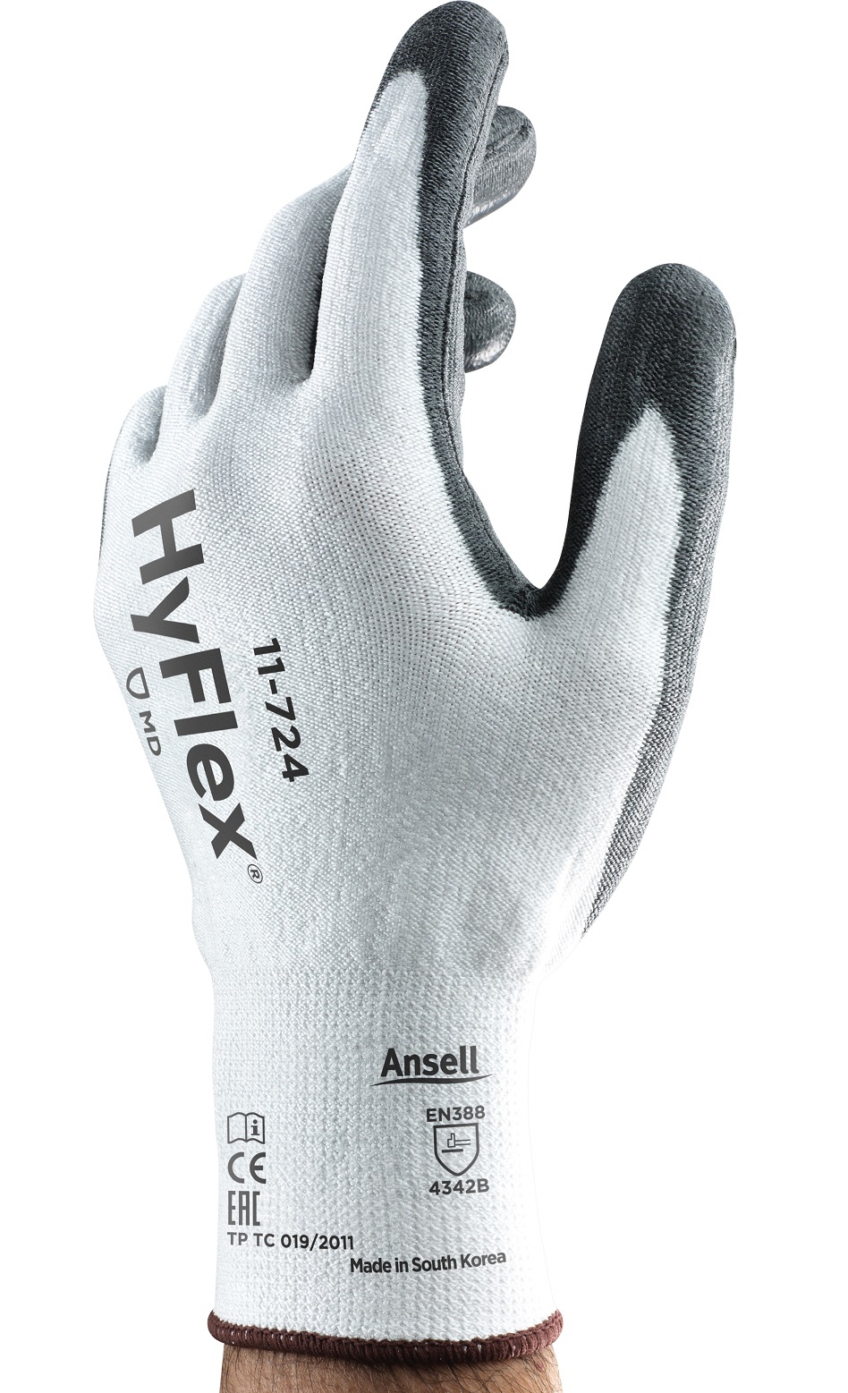 Ansell HyFlex 11-724 Cut-resistant gloves with PU coating silicone-free
