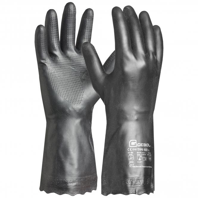 Gebol Carostar Chemikalienschutzhandschuhe schwarz im Online Shop