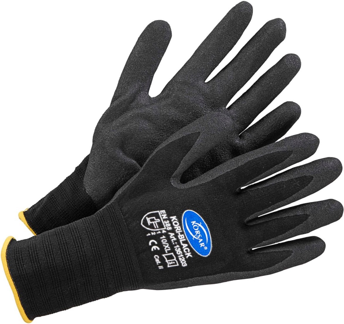 Corsair Kori-Black nitrile foam protective gloves