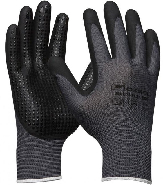 Gebol Multi Flex Eco protective gloves with nitrile foam coating and studs