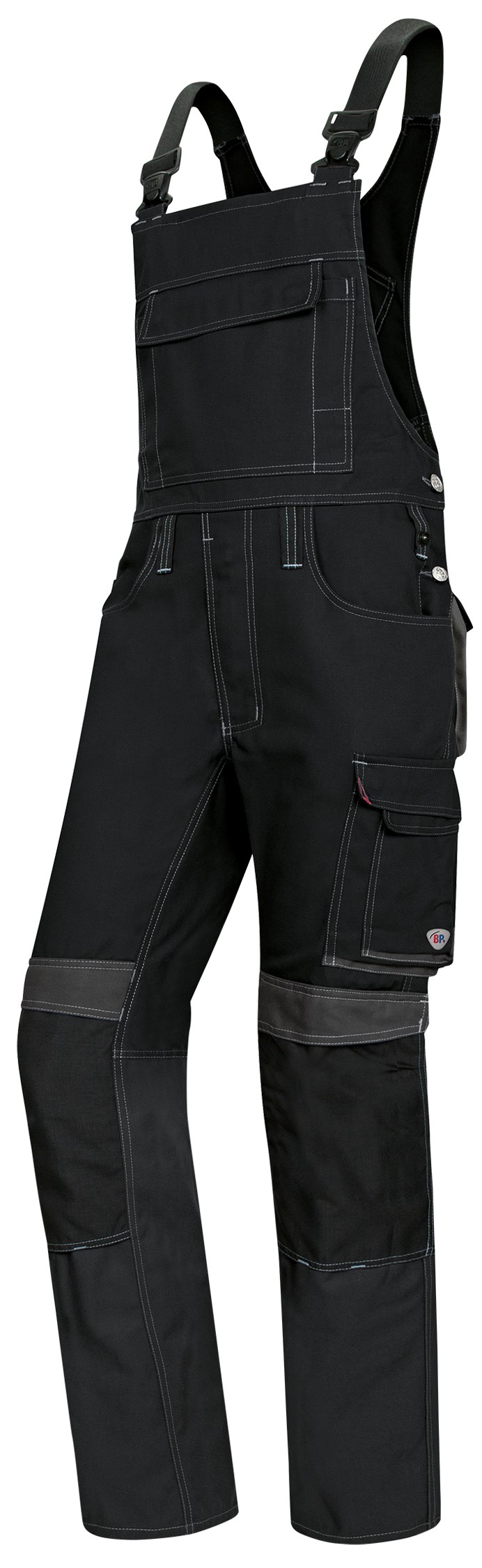 BP 1802-720 Comfort bib and brace trousers with Comfort Plus knee pad pockets