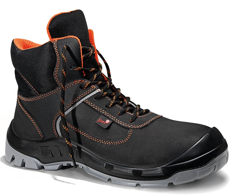 Jori Colour orange Mid 16941 laced boot S3 black
