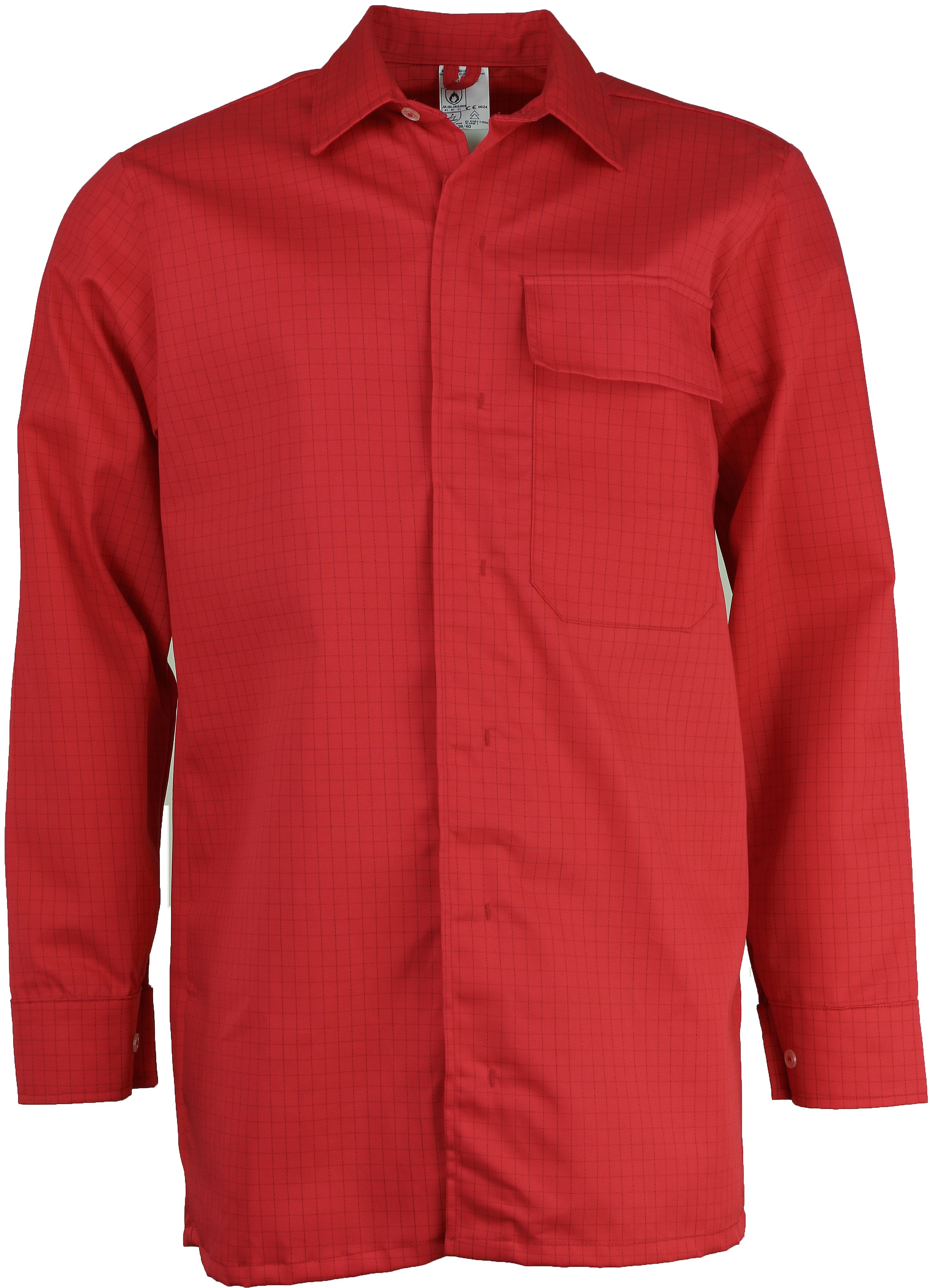 Asatex DAHE12N flame protection shirt red