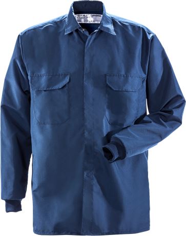 Fristads 100635 cleanroom shirt long sleeve 7R011 XA32 blue