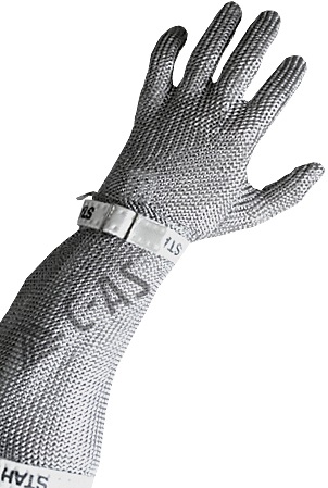 Schlachthausfreund Standard stab protection glove with 20 cm cuff