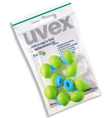 uvex x-cap/x-fold Spare plugs Ear muffs 2125.351