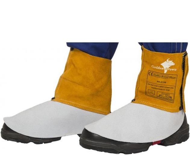 Weldas Golden Brown 44-2106 Cow Split Leather Welding Protection Gaiters