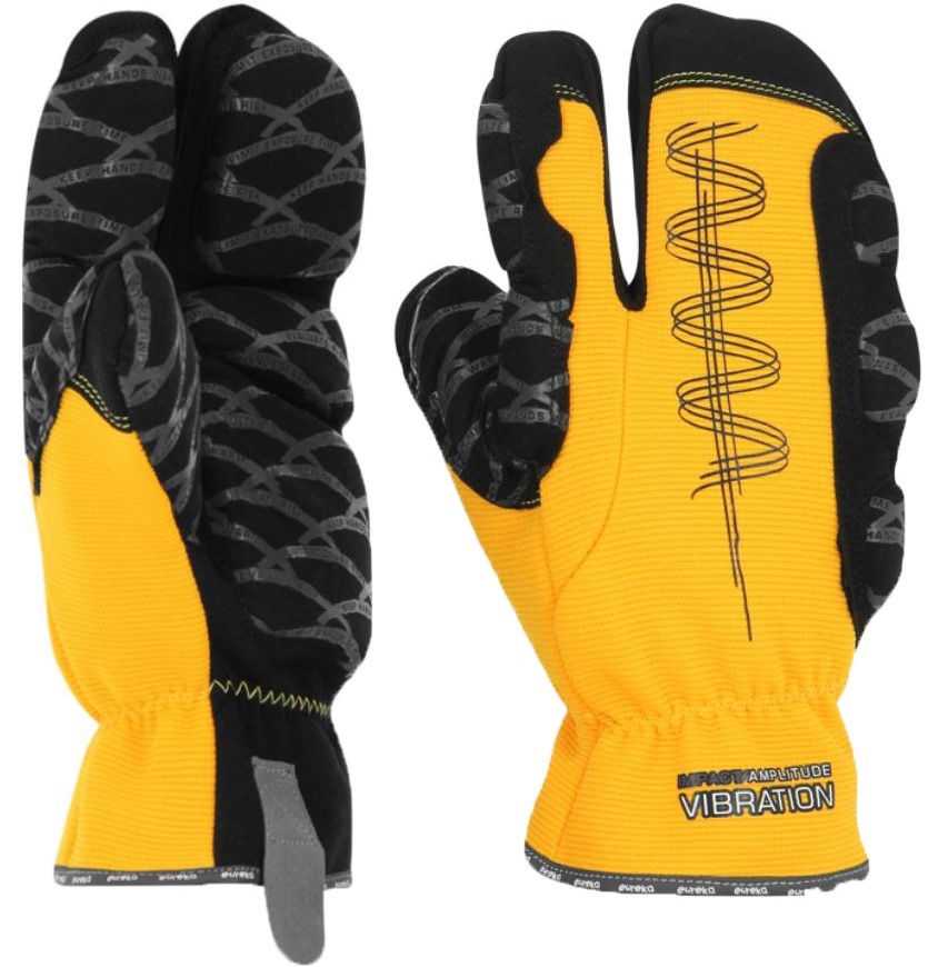 eureka Impact Vibration Amplitude three-finger vibration protection gloves