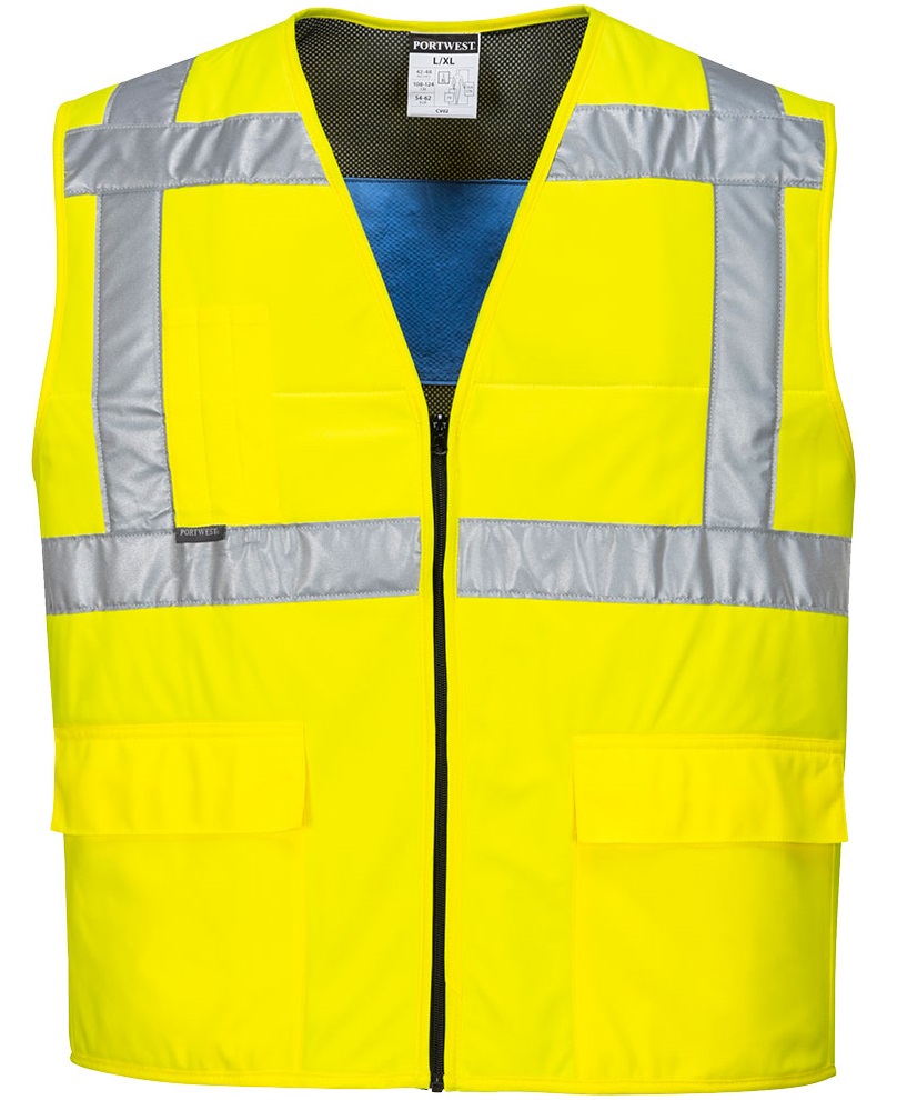 *SALE* Portwest CV02 high visibility cooling vest fluorescent yellow