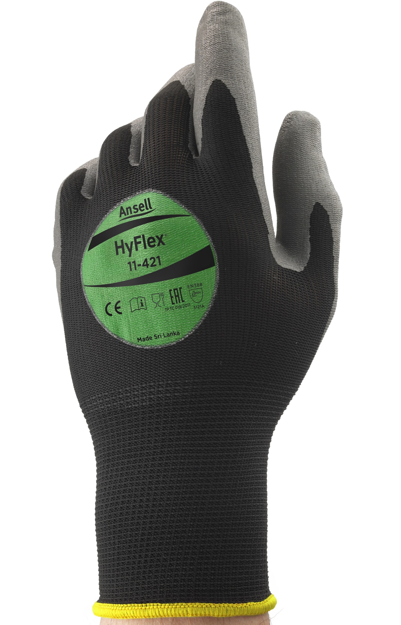 Ansell HyFlex 11-421 PU protective gloves food certified