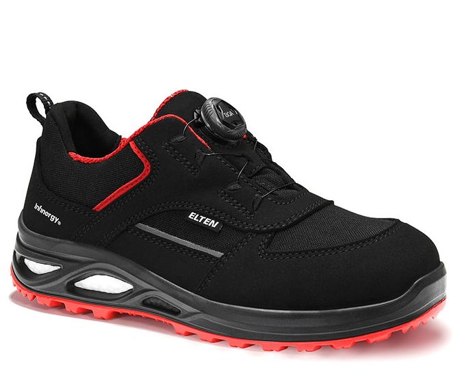 Elten Hannah XXTL BOA 742561 ladies low shoes black-red Low ESD S3