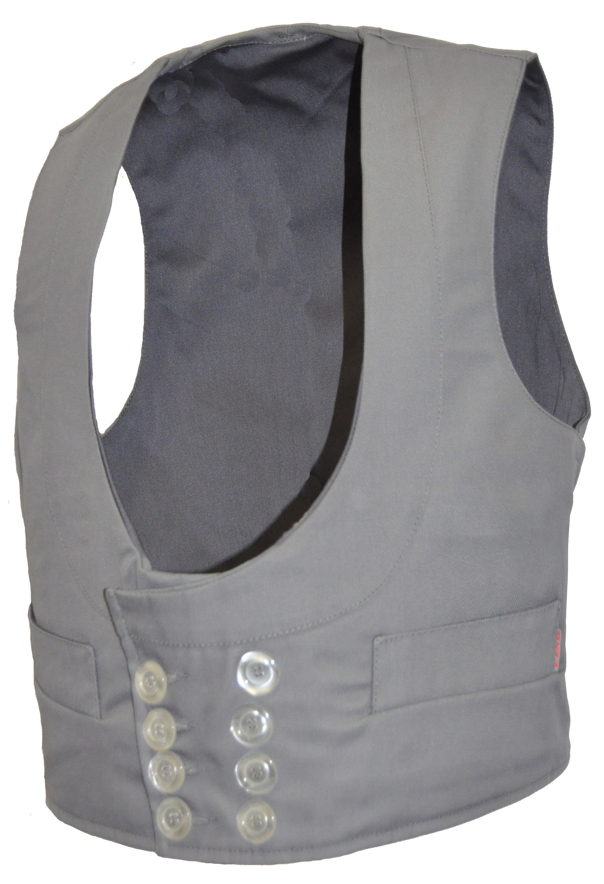 Eiko Or shawl collar guild vest gray