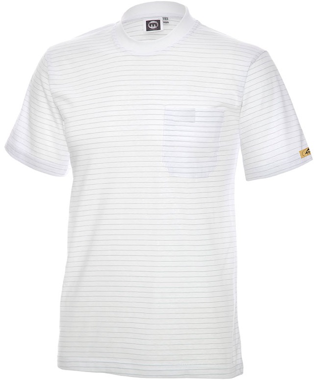 ESD T-Shirt short sleeve white 150g/m²