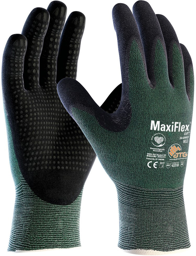  ATG MaxiFlex Cut 34-8443 Cut protection Level 3 with studs silicone-free