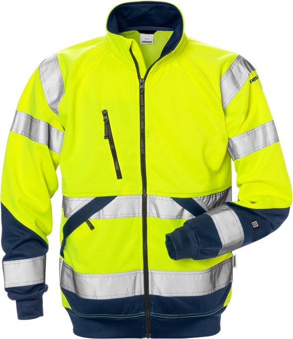 Fristads 126534 High Vis high visibility sweat jacket 7426 SHV