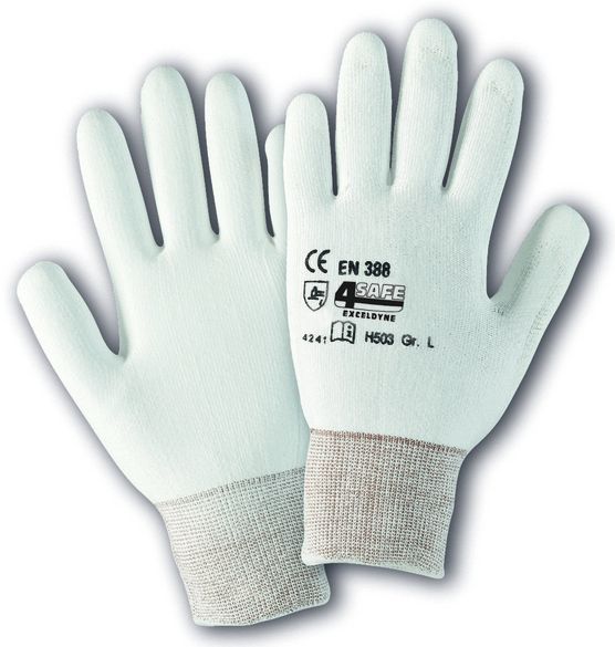4Safe H503 Exceldyne cut resistant gloves white