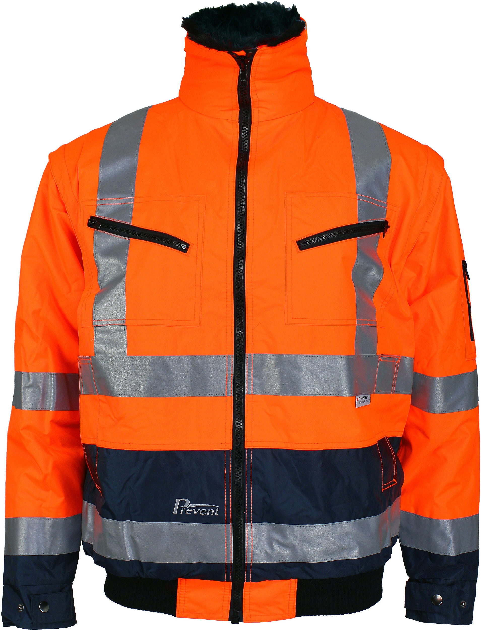 Prevent 174ZO-3 Warning protection pilot jacket light orange navy