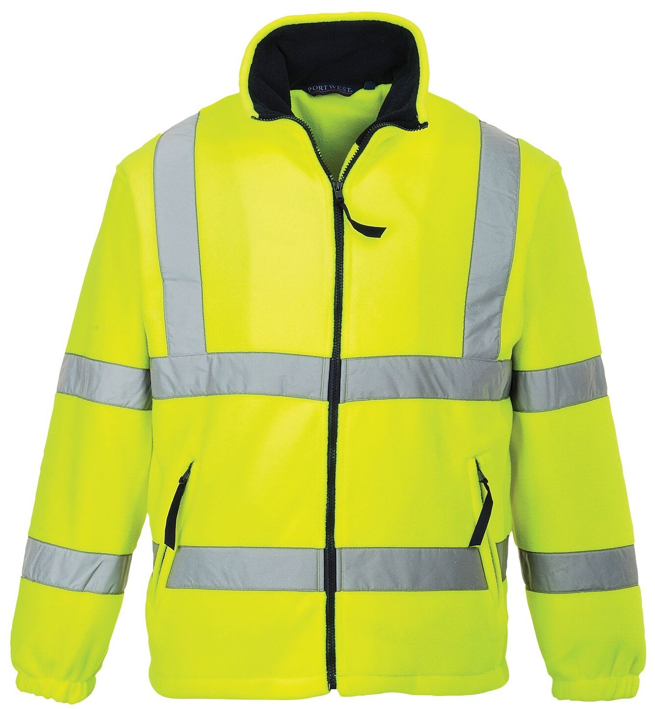 *SALE* Portwest F300 Warning fleece jacket with mesh lining fluorescent yellow