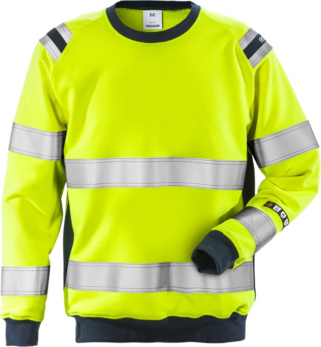 Fristads 109428 Flamestat High Vis Warning Sweatshirt 7076 SFLH