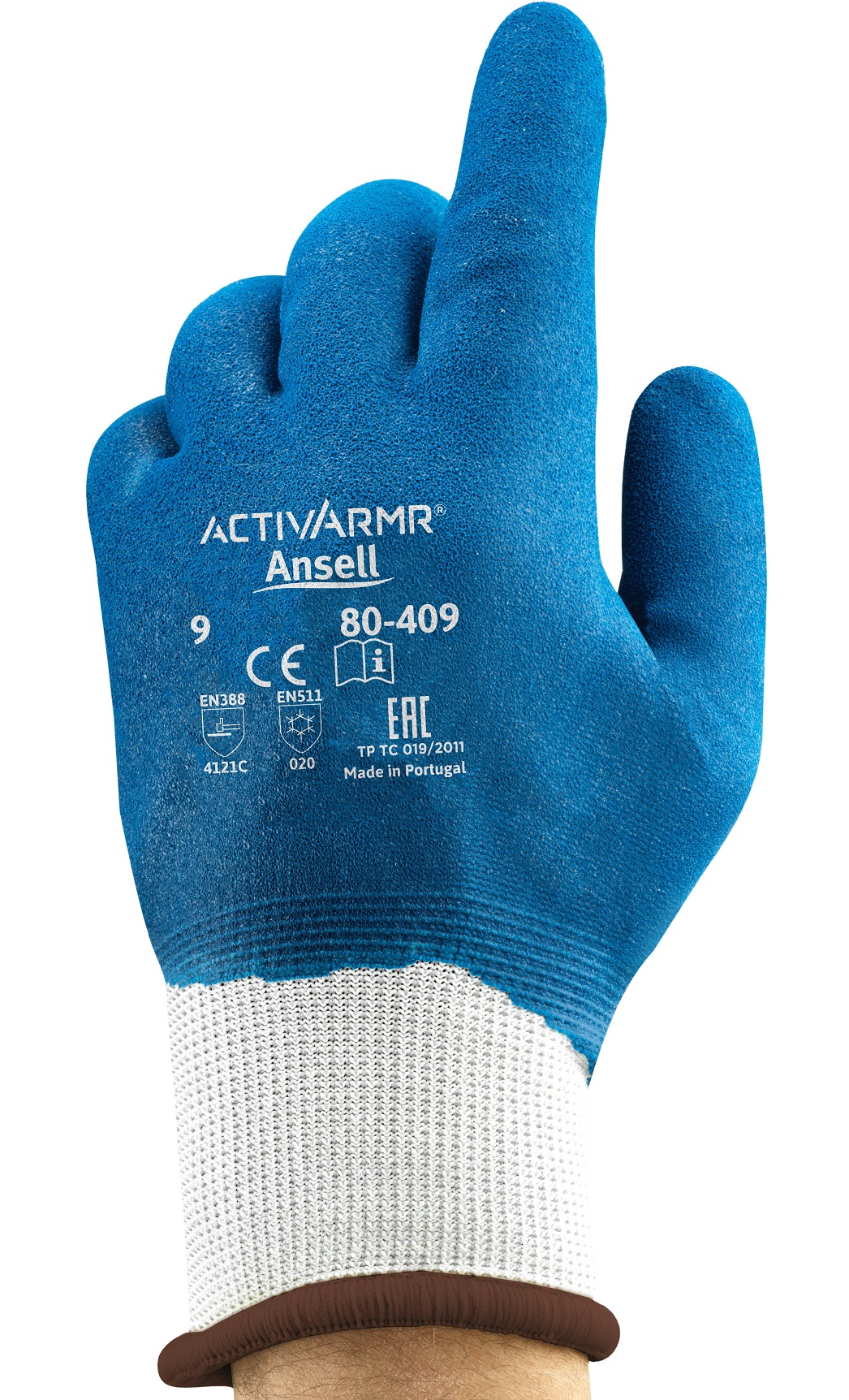 Ansell ActivArmr 80-409 PU Nitrile Cut Protection Gloves Level C