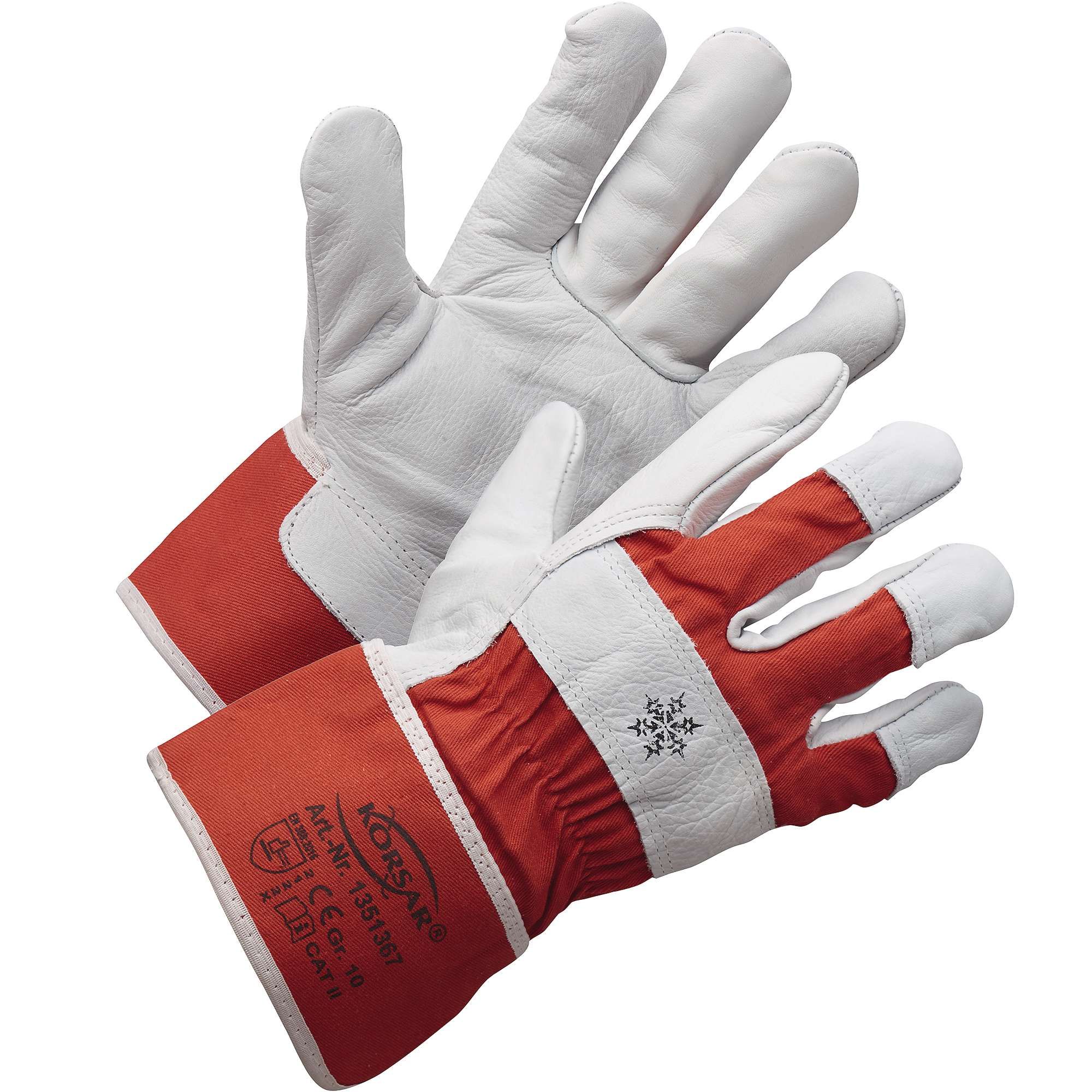 Korsar Husky cow grain leather lined protective gloves