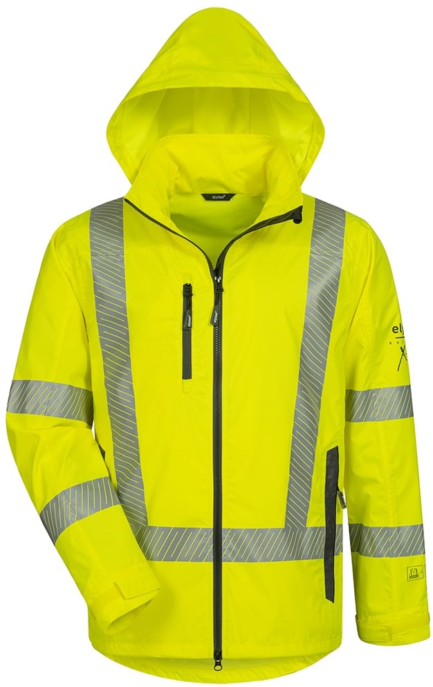 elysee 22429 Farlan high-visibility rain jacket fluorescent yellow