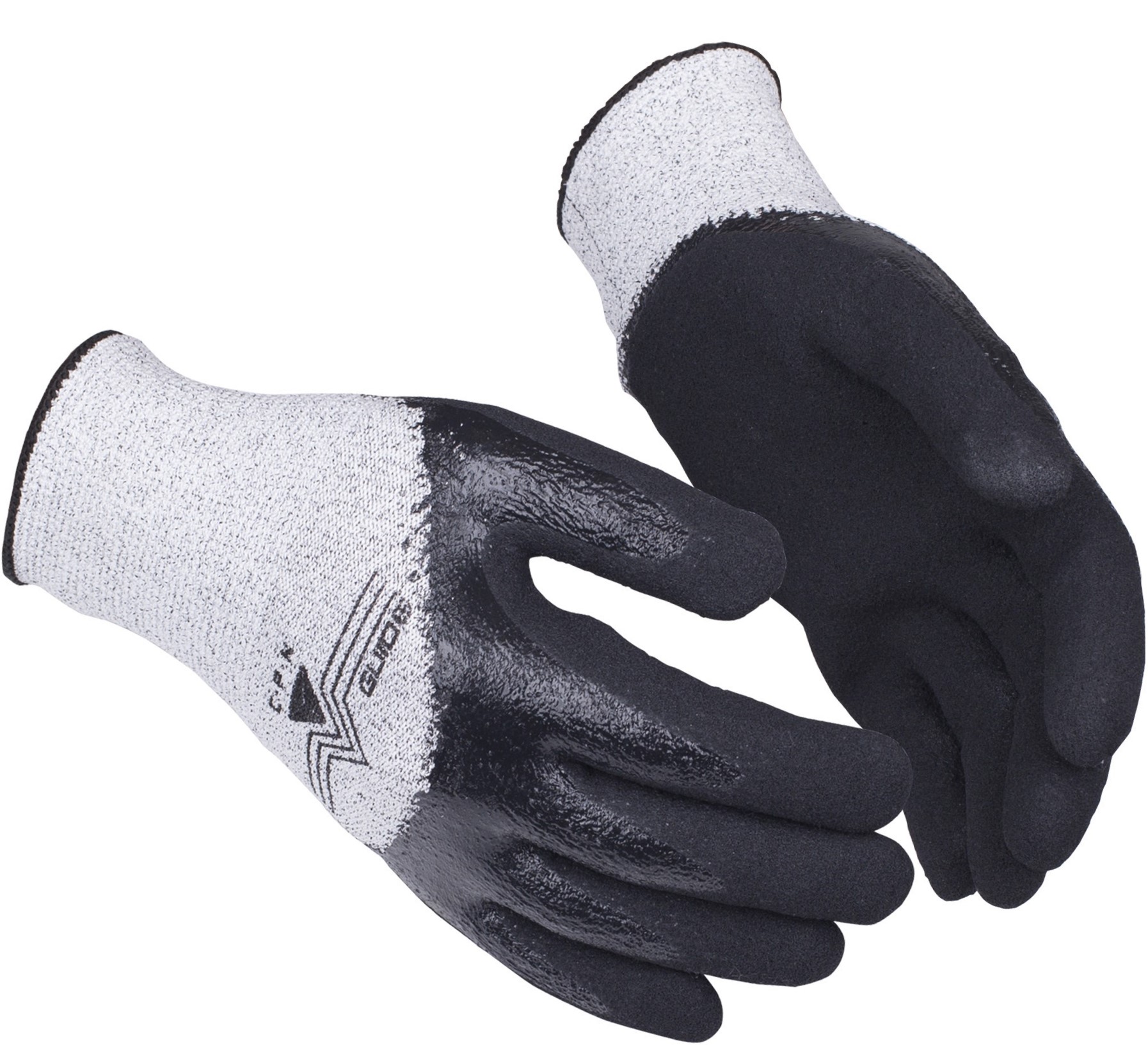 Guide 300 cut protection gloves with PU coating grey