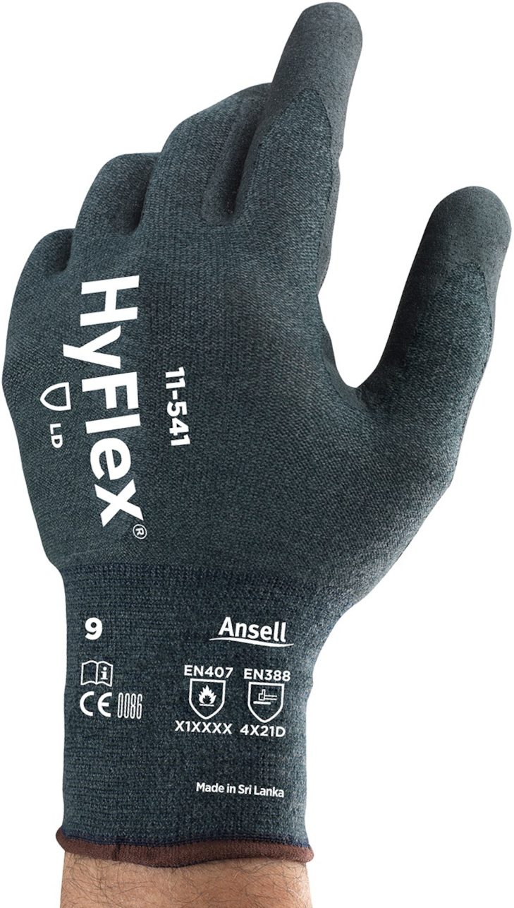 Ansell HyFlex 11-541 Cut protection gloves with nitrile coating