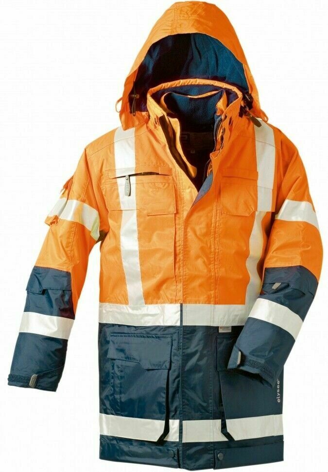elysee 23431 WALLACE 4-in-1 warning protection parka light orange/navy