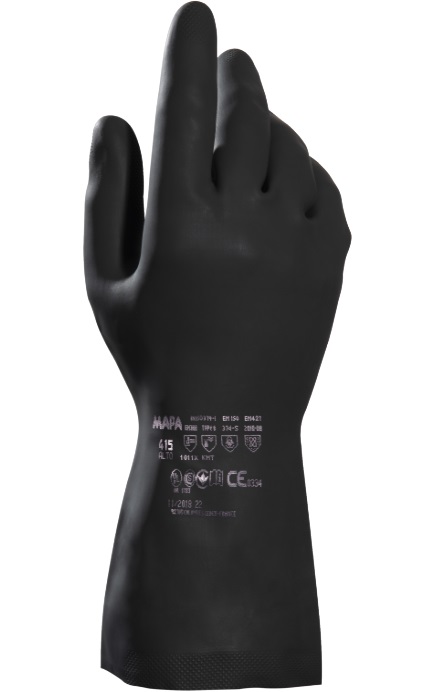 Mapa Techni-Mix 415 Neoprene Latex Chemical Protective Gloves