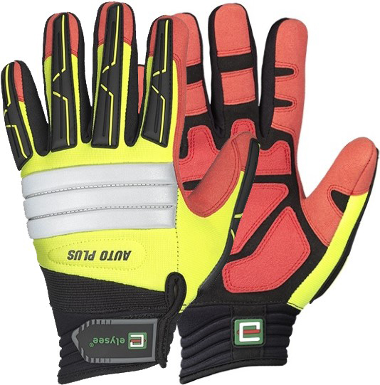 elysee Slater 0889 Mechanic cut protection gloves made of imitation leather