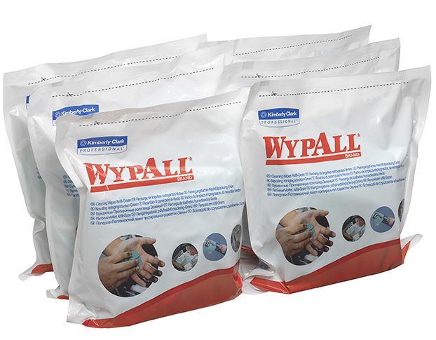 Kimberly Clark Hand Wipe Refill WYPALL-7776, 6 bags