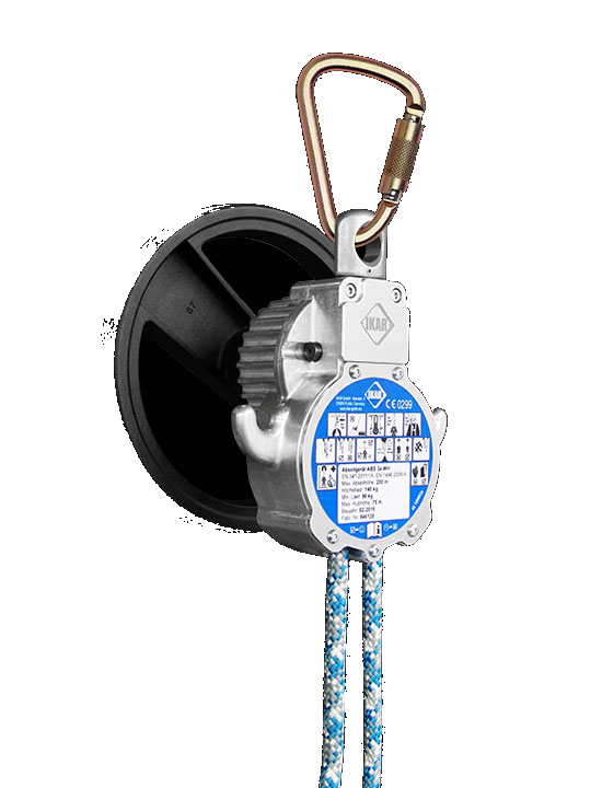 M.A.S descender and rescue device set Favorit HUB with swivel suspension