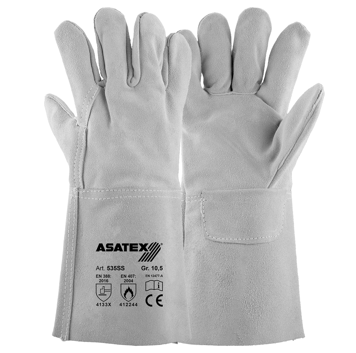 Asatex 535SS cow split leather welding gloves 