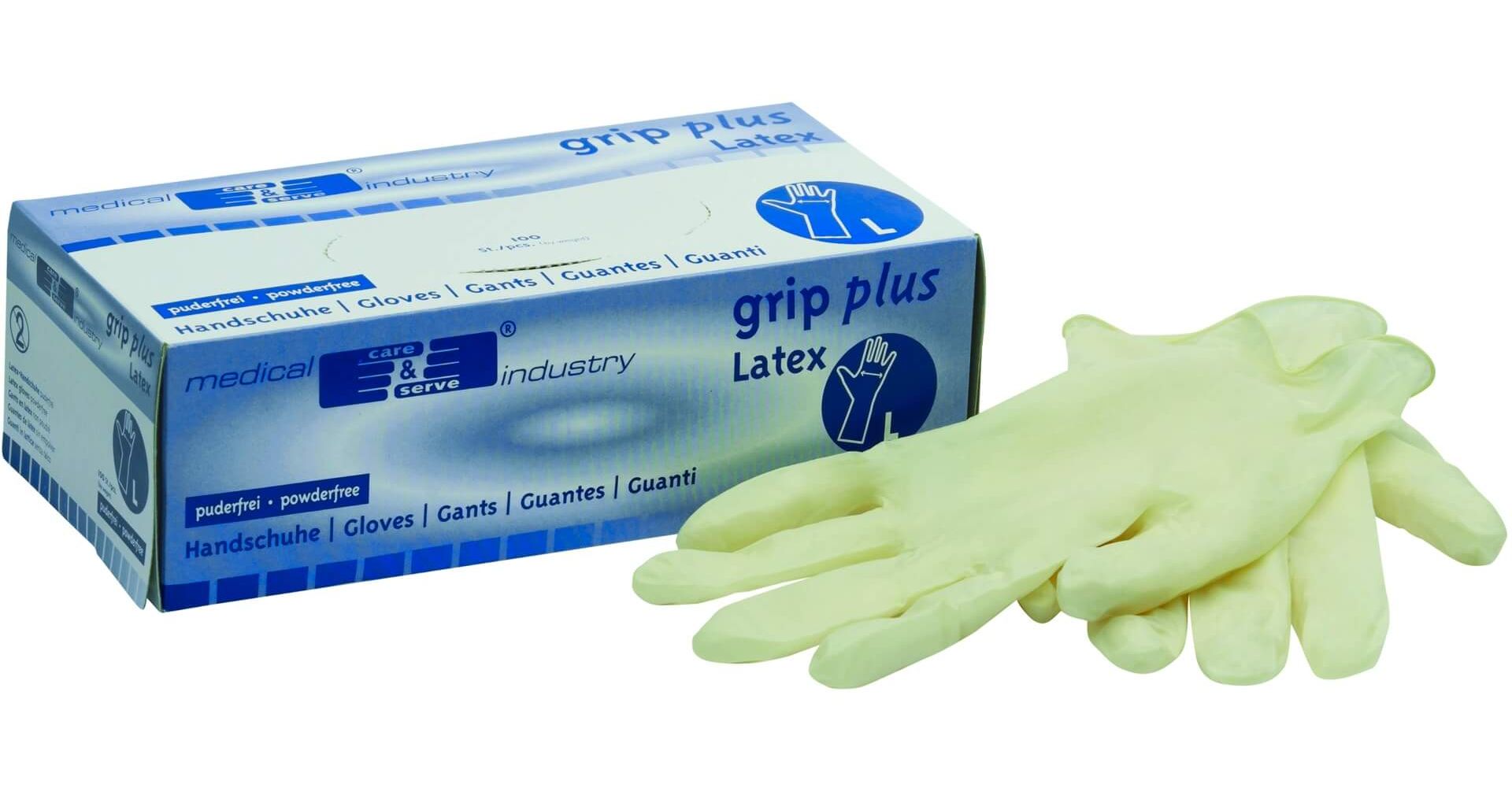 Asatex ELH latex disposable gloves powdered