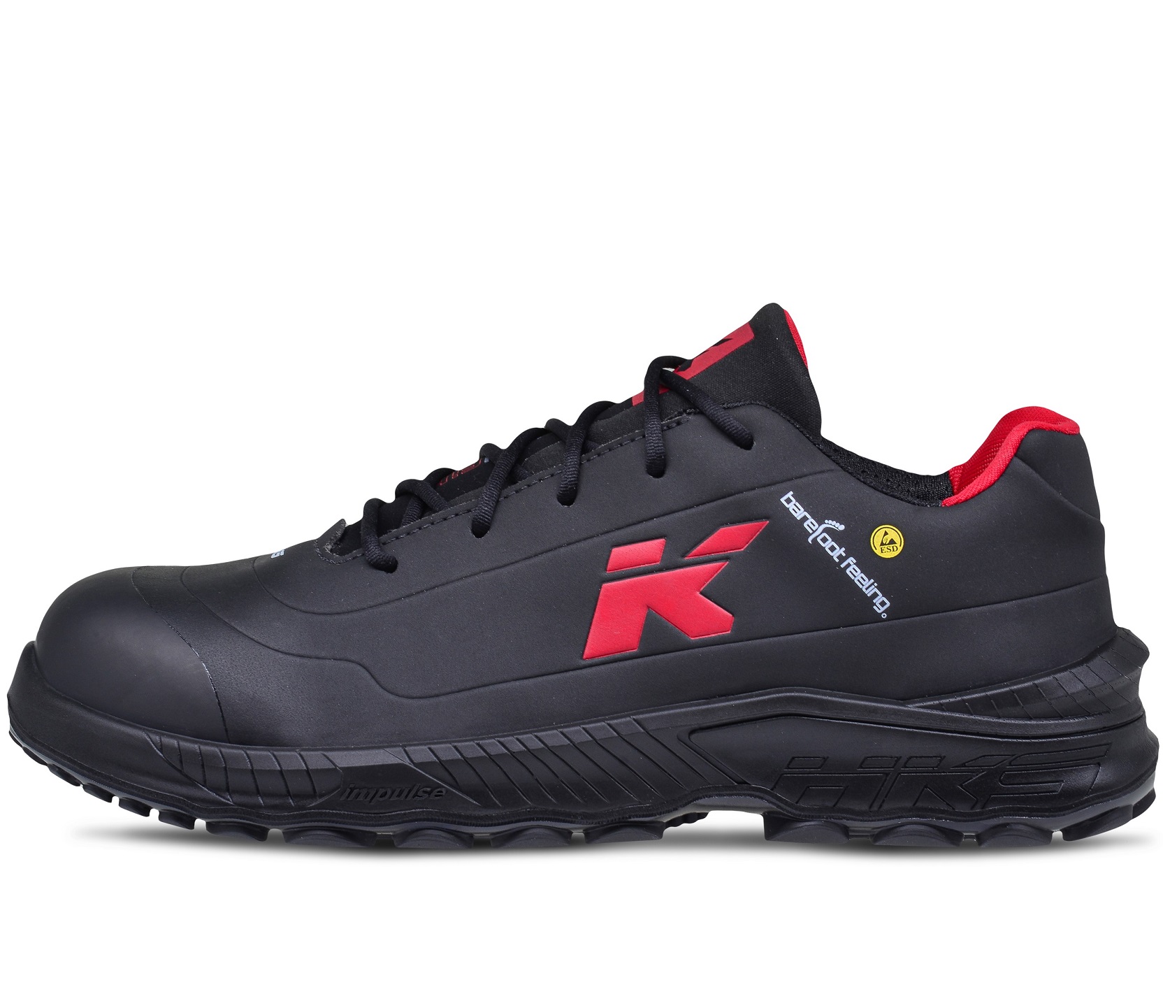 HKS BFS 20 low shoes S3 SRC ESD black-red