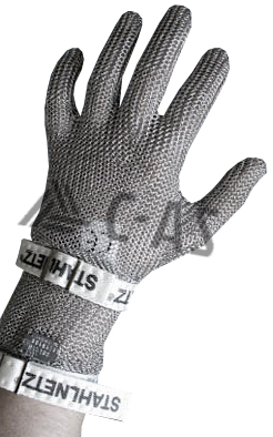 Schlachthausfreund Standard stab protection glove with 8 cm gauntlet