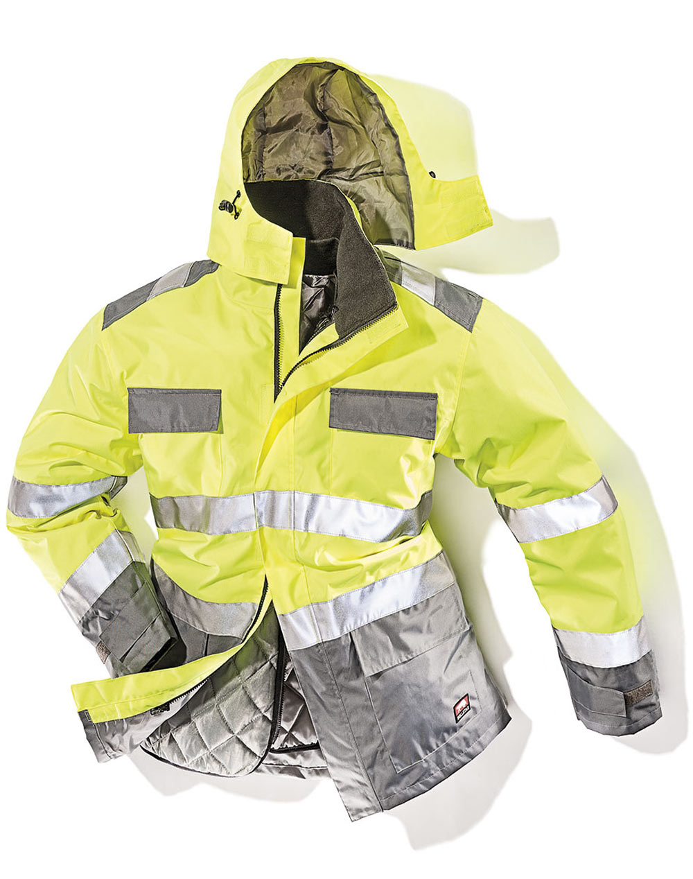 Bullstar 50323 high visibility parka fluorescent yellow