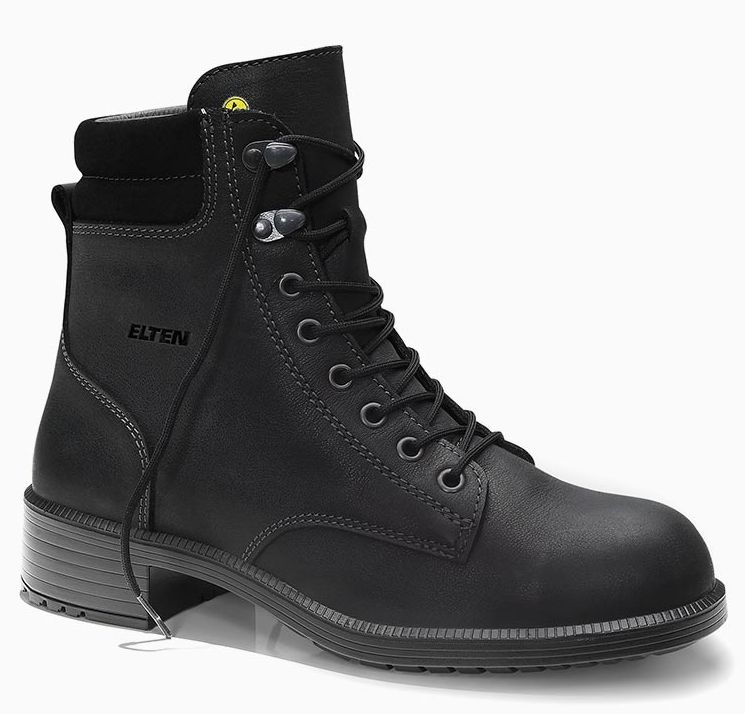 Elten Nikola black Mid 74310 Ladies lace-up boots ESD S2