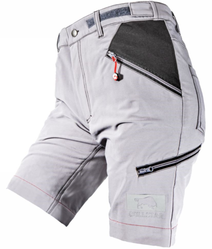 Bullstar 1233 FLEX-ON Stretch-Short platinum gray