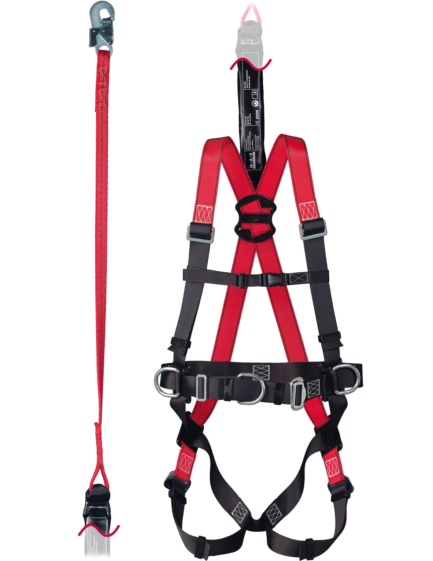 M.A.S Fall arrest belt MAS 80 Var. BFD - 1080014-1080024 1.5 m to 100 kg