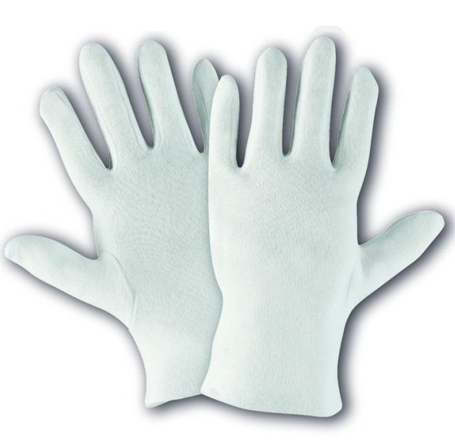 4Safe H240 Cotton tricot gloves white
