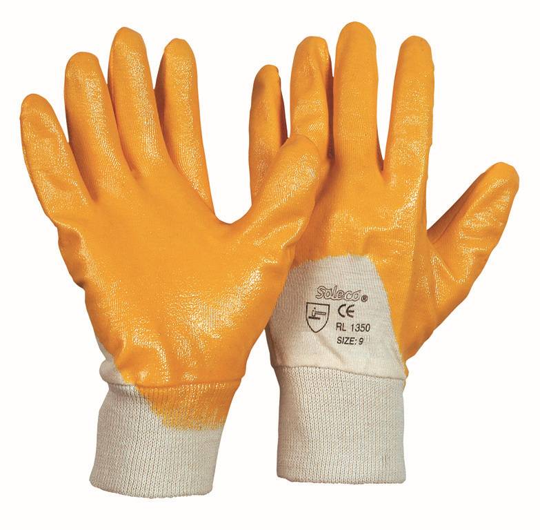 Soleco Knitted gloves with nitrile coating 1350
