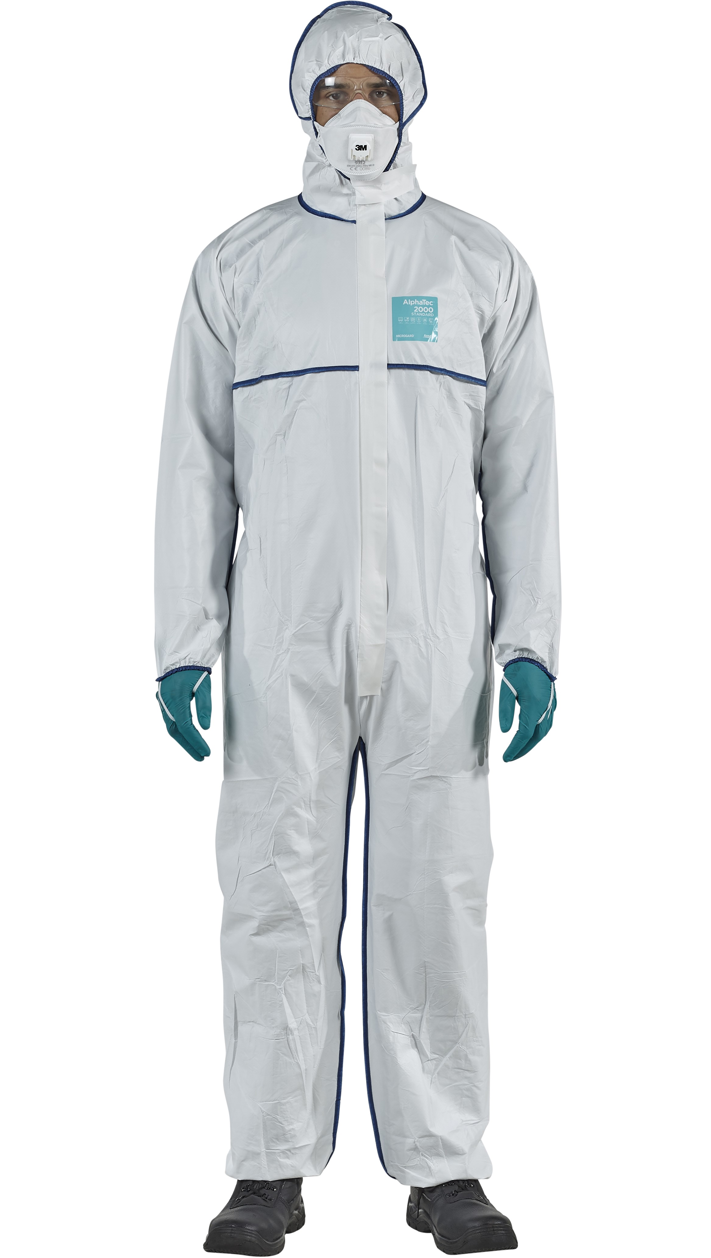 Microgard / AlphaTec 2000 SOCO Overall with Hood Model 128 white